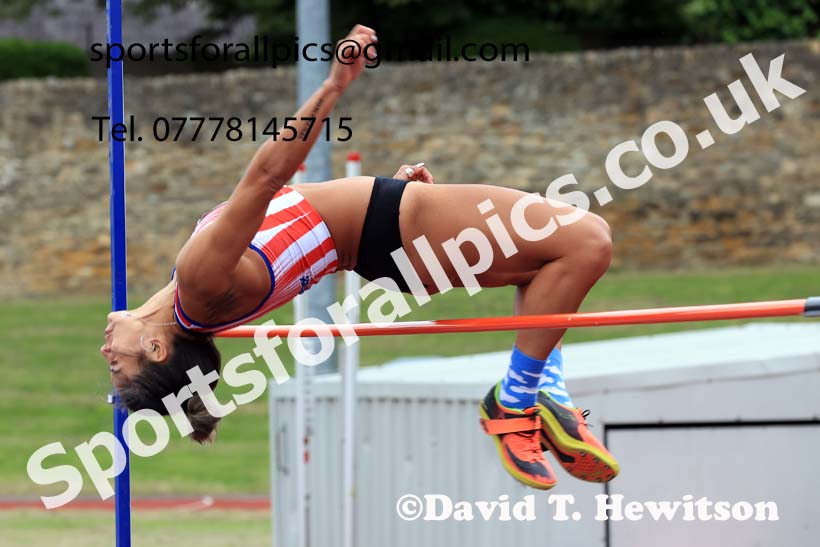 Womens Heptathlon High Jump, 2024 EAP International Combined events, Hewcham, Northumberland.  Photo: David T. Hewitson/Sports for All Pics